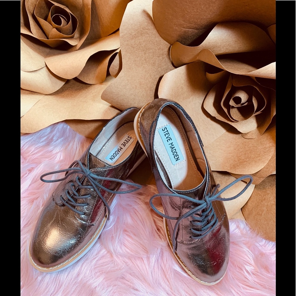 Steve Madden Raant pewter oxfords